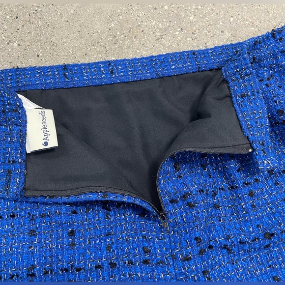 Vintage Formal or Business Casual APPLESEED 2 Piece LUXURY SUIT Blazer & Skirt - Picture 14 of 15